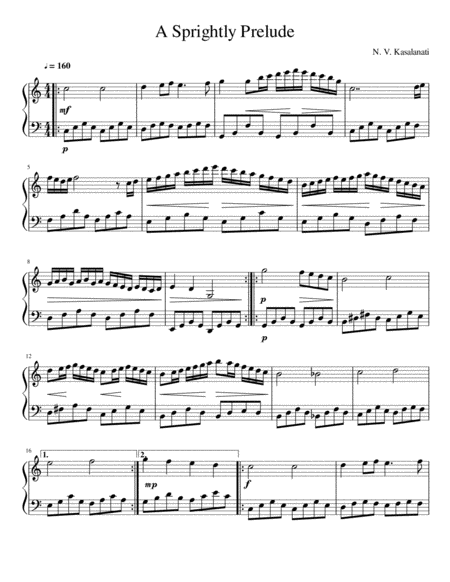 A Sprightly Prelude Sheet Music