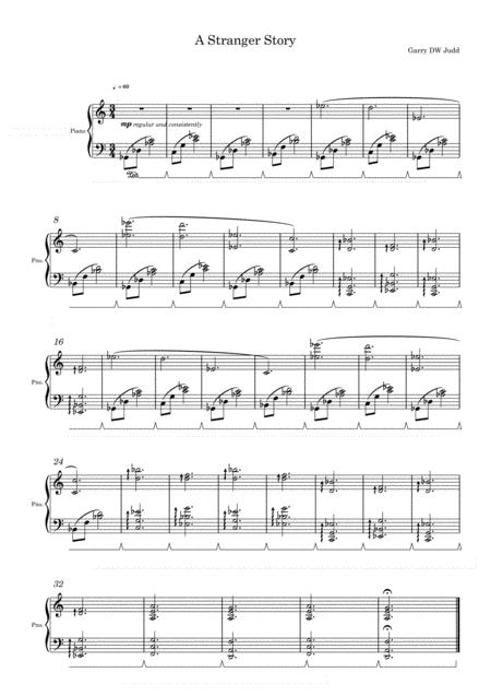 A Stranger Story Sheet Music