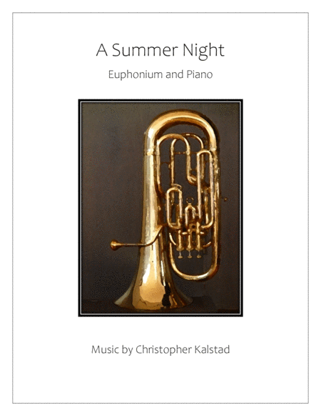 A Summer Night Euphonium And Piano Sheet Music