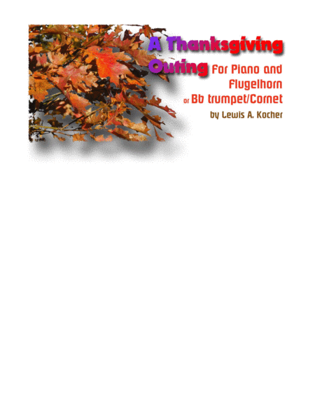 A Thanksgiving Outing Sheet Music