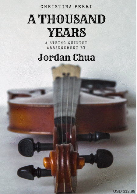 A Thousand Years For String Quintet Sheet Music