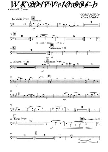 A Time To Be Grateful Cello Solo Sheet Music