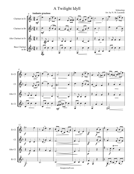 A Twilight Idyll Sheet Music