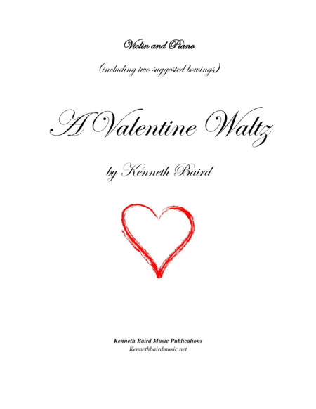 Free Sheet Music A Valentine Waltz For Violin And Piano