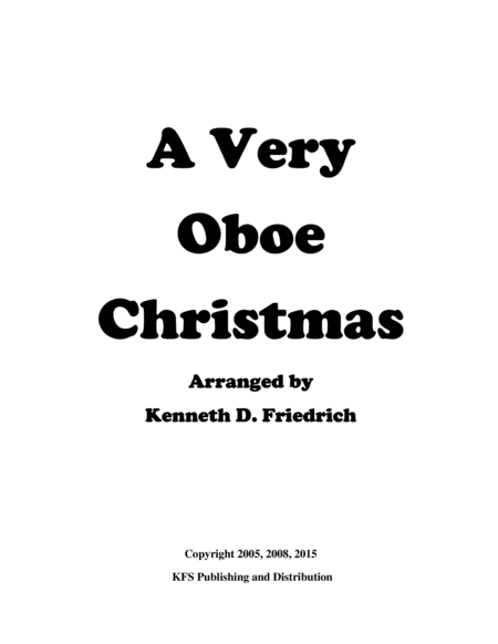 Free Sheet Music A Very Oboe Christmas