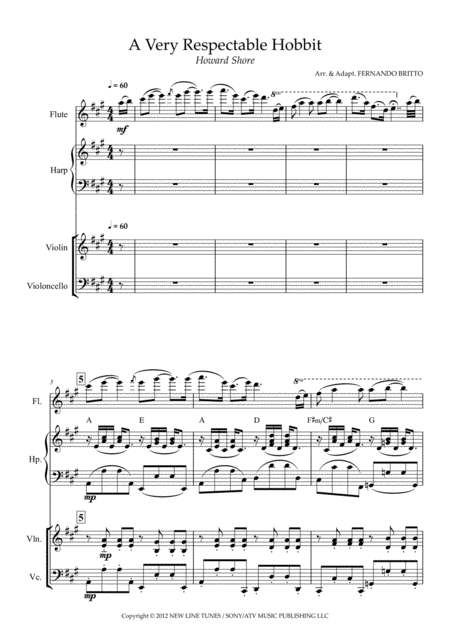 A Very Respectable Hobbit Sheet Music