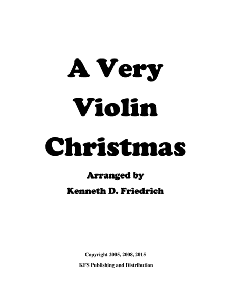 Free Sheet Music A Very Violin Christmas