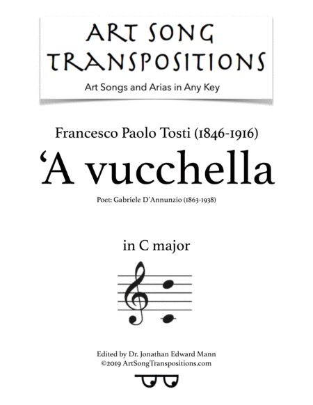 A Vucchella Transposed To C Major Sheet Music