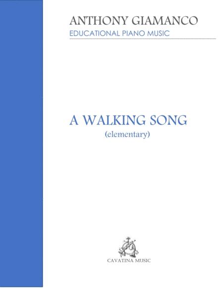 A Walking Song Piano Solo Elementary Sheet Music