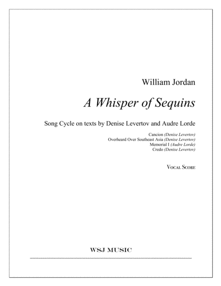 A Whisper Of Sequins Sheet Music