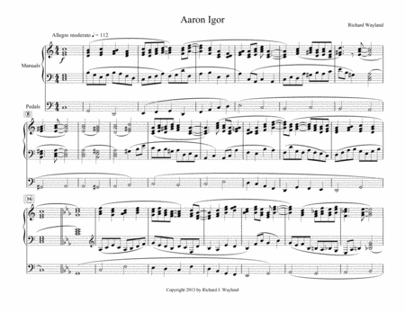 Free Sheet Music Aaron Igor