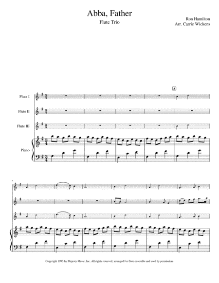 Abba Father Sheet Music