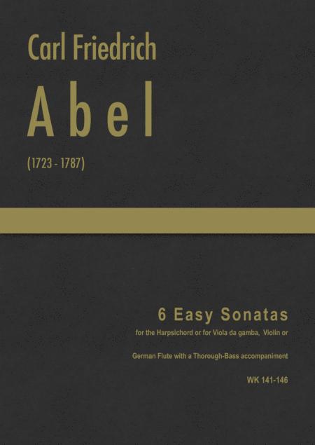 Abel 6 Easy Sonatas Wk 141 146 Sheet Music