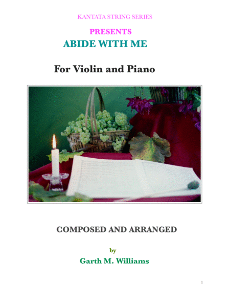 Free Sheet Music Abide With Me For Violin And Piano