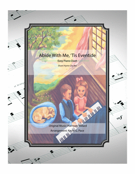 Abide With Me Tis Eventide Easy Piano Duet Sheet Music
