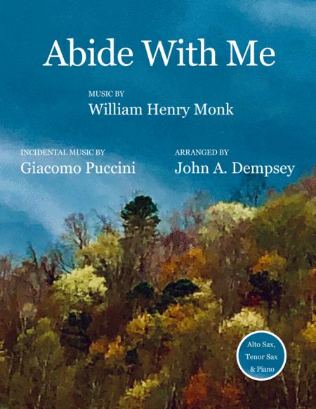 Abide With Me Trio For Alto Sax Tenor Sax And Piano Sheet Music