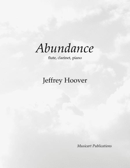 Abundance Flute Clarinet Piano Sheet Music