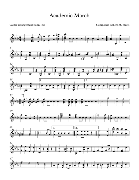 Academic March Sheet Music