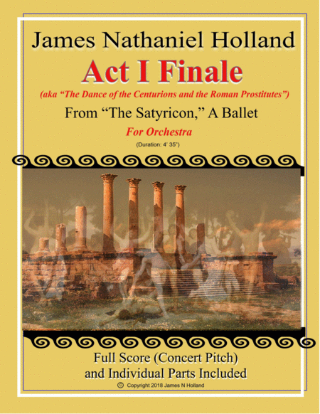 Act I Finale From The Ballet The Satyricon Full Score And Parts Sheet Music