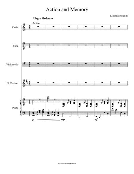 Action And Memory Score And Parts Sheet Music