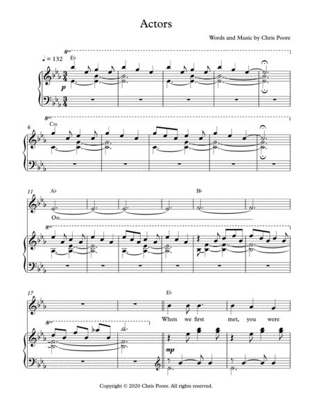 Free Sheet Music Actors