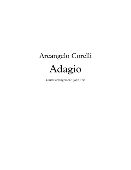 Free Sheet Music Adagio Aca001