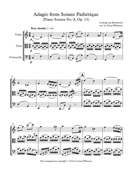 Adagio From Sonate Pathetique Sheet Music