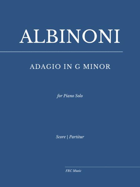 Adagio In G Minor For Piano Solo Sheet Music