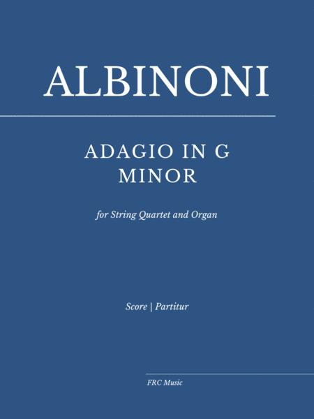 Free Sheet Music Adagio In G Minor For String Quartet And Organ