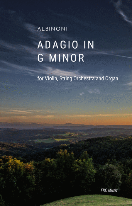 Free Sheet Music Adagio In G Minor