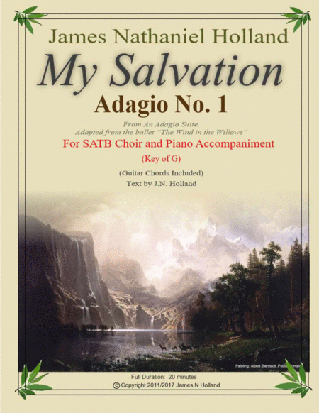 Adagio No 1 My Salvation From An Adagio Suite For Satb Choir And Piano Sheet Music