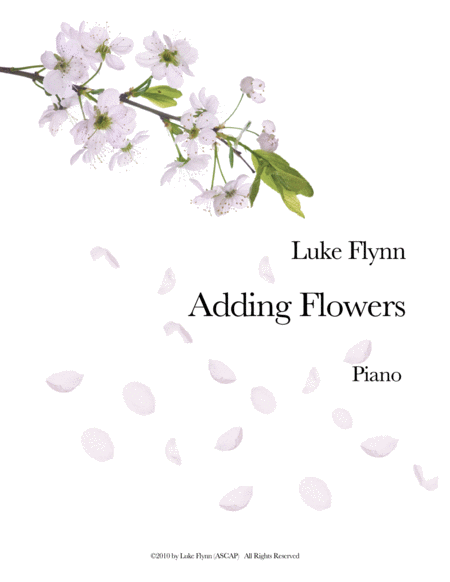 Adding Flowers Sheet Music