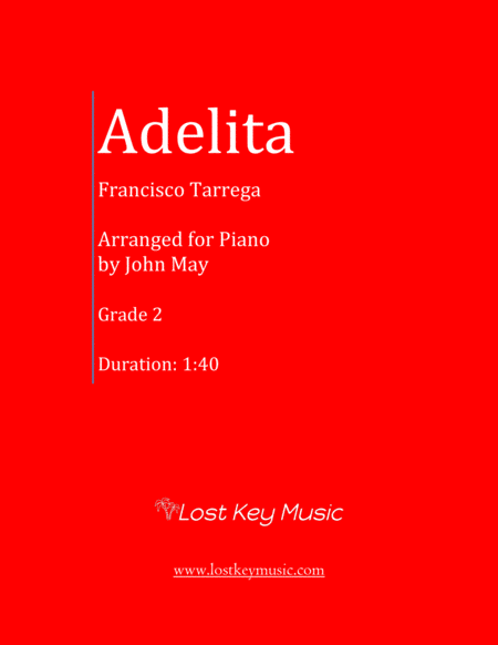 Free Sheet Music Adelita Piano