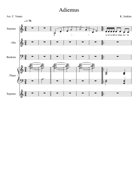 Adiemus Sheet Music