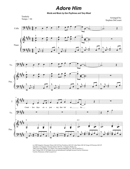 Adore Him Duet For Soprano And Tenor Solo Sheet Music