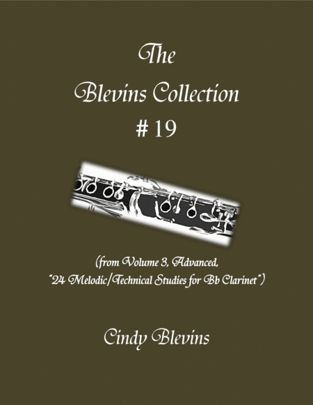 Free Sheet Music Advanced Clarinet Study 19 From The Blevins Collection Melodic Technical Studies For Bb Clarinet