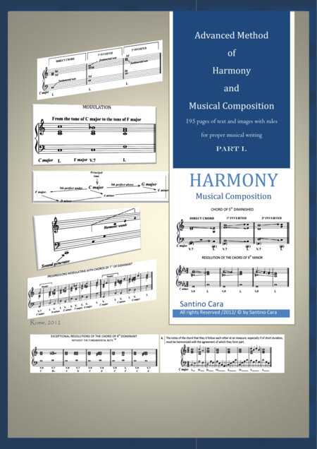 Advanced Method Of Harmony And Musical Composition Part 1 Sheet Music