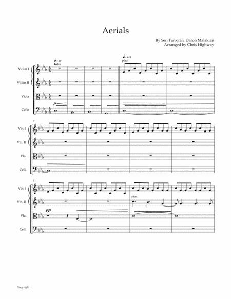 Aerials Sheet Music