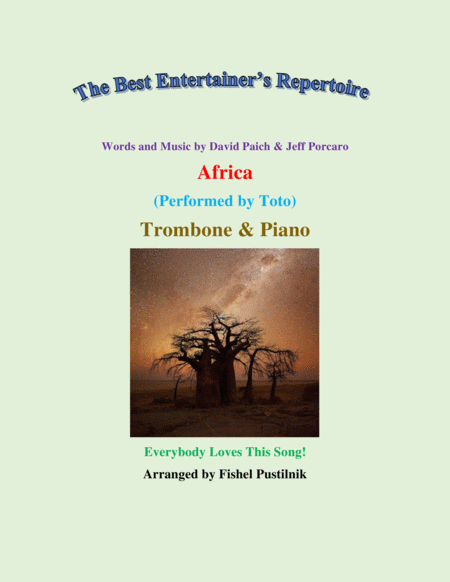 Free Sheet Music Africa By Toto For Trombone And Piano Video
