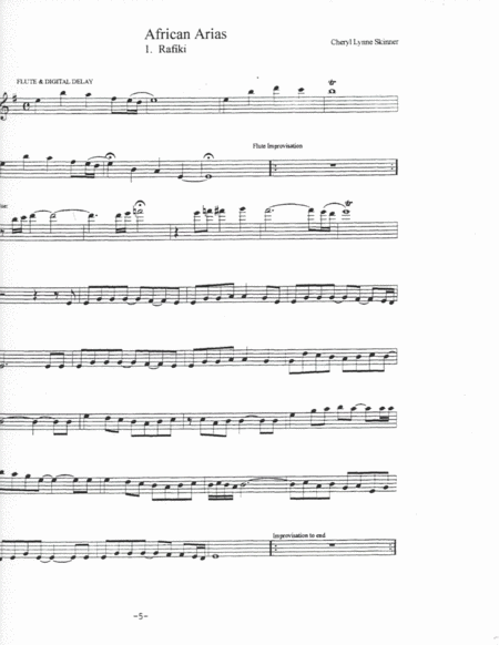 African Arias Leadsheet Sheet Music