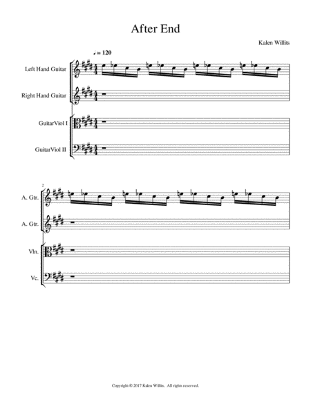 Free Sheet Music After End