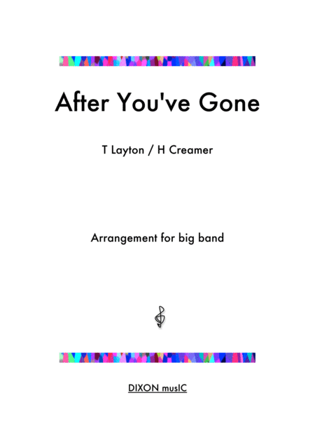 After You Ve Gone The Empress Orchestra Sheet Music