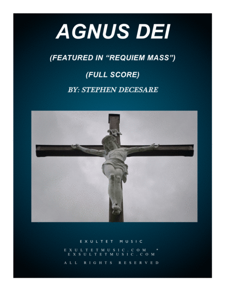 Agnus Dei From Requiem Mass Full Score Sheet Music