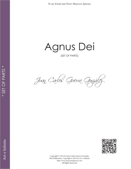 Agnus Dei Set Of Parts Sheet Music