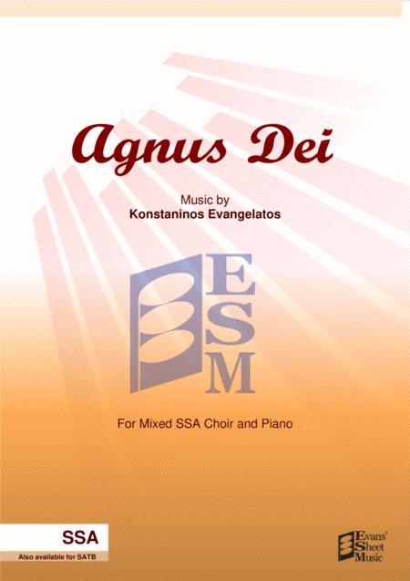 Free Sheet Music Agnus Dei Ssa Piano