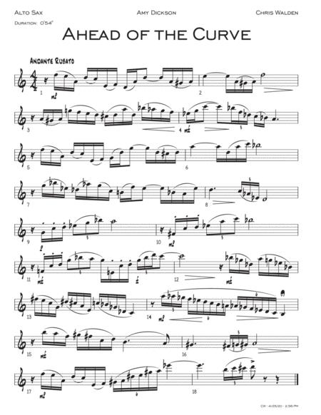 Ahead Of The Curve Sheet Music