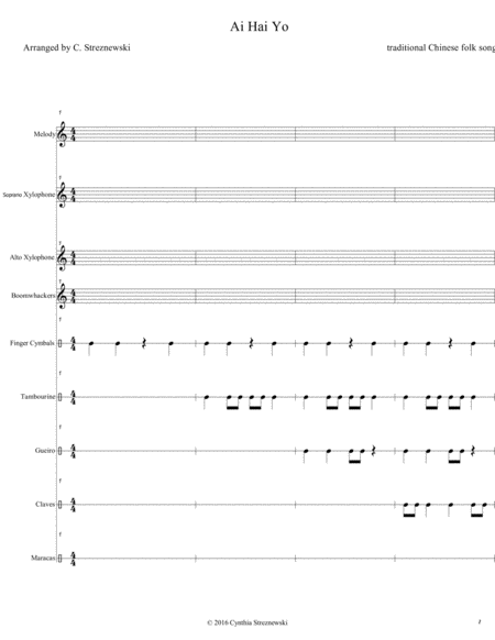 Ai Hai Yo Sheet Music