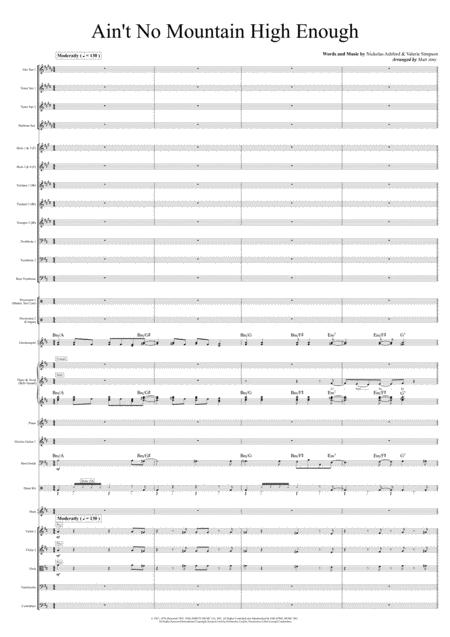 Aint No Mountain High Enough Vocals With Big Band And Strings Sheet Music