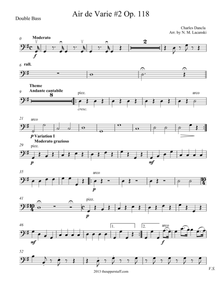 Free Sheet Music Air De Varie 2 Op 118