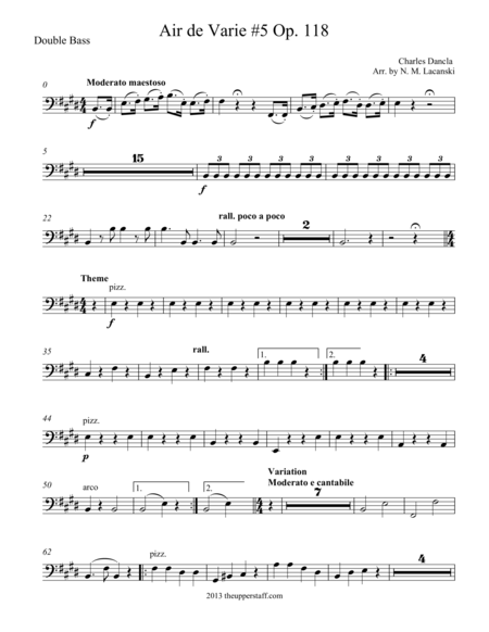 Free Sheet Music Air De Varie 5 Op 118